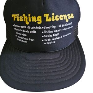 Fishing License Black Cap